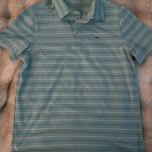 Vineyard Vines Light Blue Striped Polo Shirt